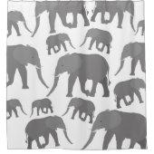 Elephant-ontwerp Douchegordijn (Voorkant)