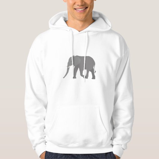 Elephant-ontwerp Hoodie (Voorkant)