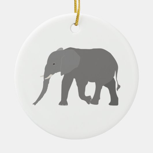 Elephant-ontwerp Keramisch Ornament (Voorkant)