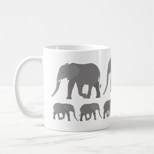 Elephant-ontwerp Koffiemok (Links)