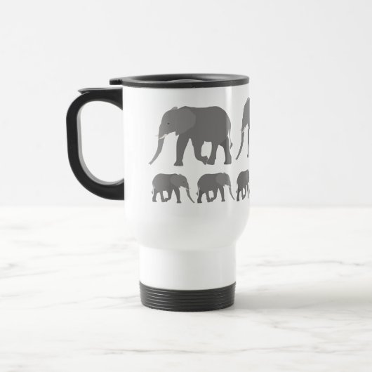 Elephant-ontwerp Reisbeker (Links)