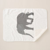 Elephant-ontwerp Sherpa Deken (Voorkant (horizontaal))