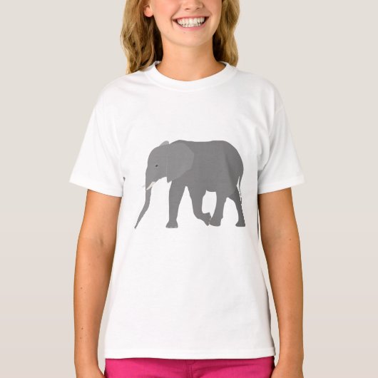 Elephant-ontwerp T-shirt (Voorkant)