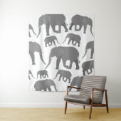 Elephant-ontwerp Wandkleed (In situ)