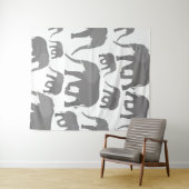 Elephant-ontwerp Wandkleed (In Situ (horizontaal))