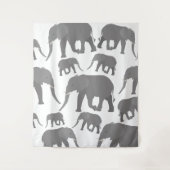 Elephant-ontwerp Wandkleed (Voorkant)