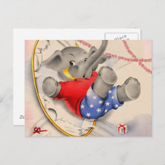 Elephant Oops Briefkaart (Voorkant / Achterkant)