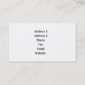 Elephant op een tightroop visitekaartje (Achterkant)