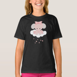 Elephant op een wolk, luiend middel, kroon, sterre t-shirt