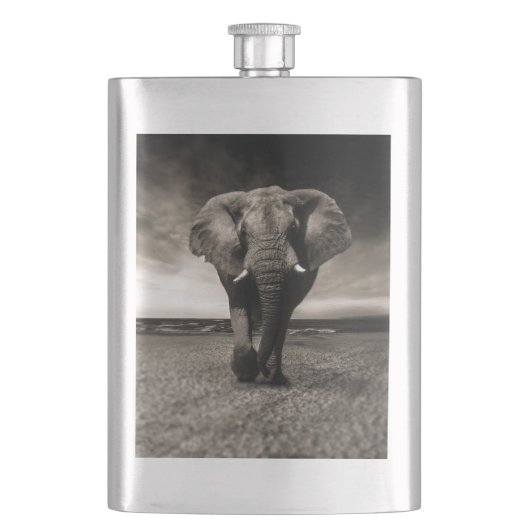 Elephant op Run Heupfles (Voorkant)