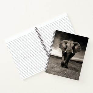 Elephant op Run Notitieboek