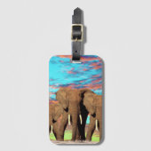 Elephant Opal Sunrise, Bagagelabel (Voorkant (verticaal))