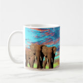 Elephant Opal Sunrise, Coffee Mok (Links)