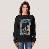 Elephant Outfit for Elephant Lovers Apparel Boys Trui (Voorkant volledig)