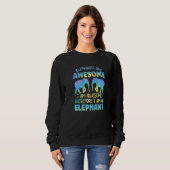 Elephant Outfit for Elephant Lovers Apparel Women  Trui (Voorkant volledig)