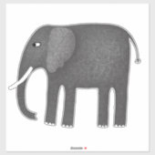Elephant Pachyderm Sticker (Vel)