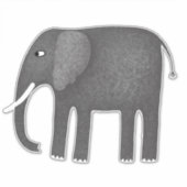 Elephant Pachyderm Sticker (Voorkant)