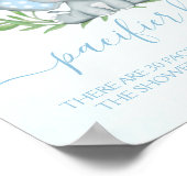 Elephant Pacifier Hunt Boy Baby shower Game Poster (Hoek)