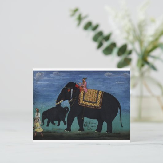 Elephant Painting Briefkaart (Staand voorkant)