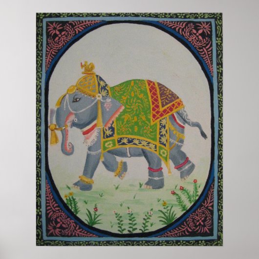 Elephant Painting-Poster Poster (Voorkant)