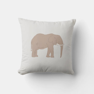 Elephant Painting Safari IllustrationThrow Pillow Kussen