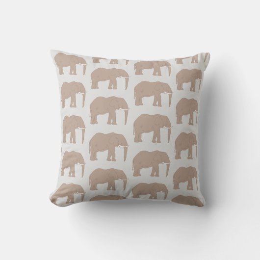 Elephant Painting Safari Pattern Sierkussen (Voorkant)