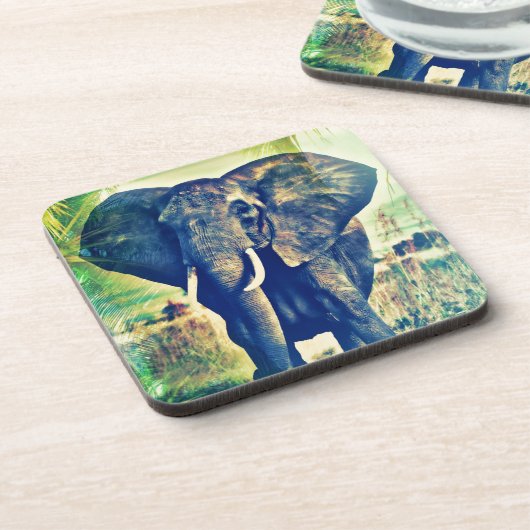 Elephant Palms Bier Onderzetter (Linkerzijde)