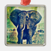 Elephant Palms Metalen Ornament (Voorkant)