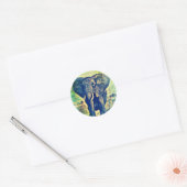 Elephant Palms Ronde Sticker (Envelop)