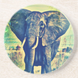 Elephant Palms Zandsteen Onderzetter