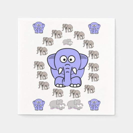 Elephant Paper Napkins Servetten (Voorkant)