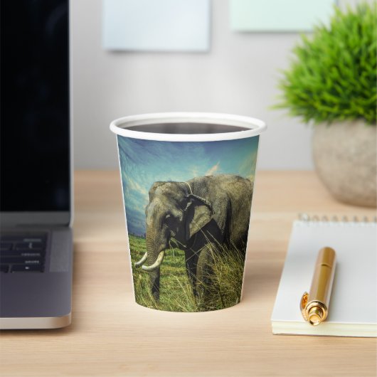 Elephant Papieren Bekers (Insitu)