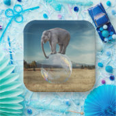 Elephant Papieren Bordje (Feest)