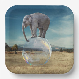 Elephant Papieren Bordje