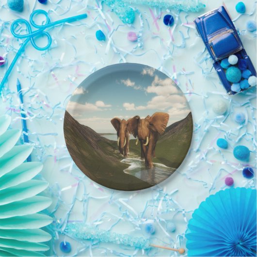 Elephant Papieren Bordje (Feest)