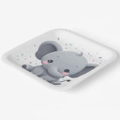 Elephant  papieren bordje (Gebogen)