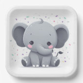 Elephant  papieren bordje (Voorkant)