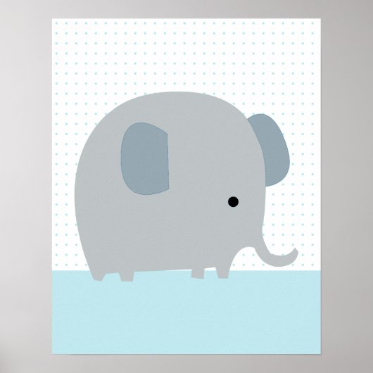 Elephant parade 2 Art Poster (Voorkant)