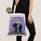 Elephant Parade in Lavender Tote Bag (Dichtbij)