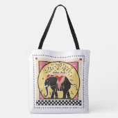 Elephant Parade in Yellow Tote Bag (Achterkant)