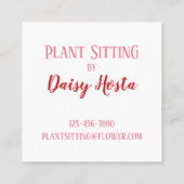 Elephant Parade in Yellow Vierkante Visitekaartje (Achterkant)