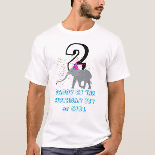 Elephant Partding - Animal Birthday Dad Girl Boy T-shirt