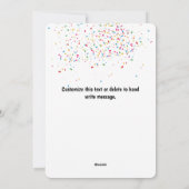 Elephant Partding - Animals Holiday New Years Card Feestdagenkaart (Achterkant)