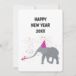 Elephant Partding - Animals Holiday New Years Card Feestdagenkaart