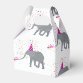 Elephant Partding - Dieren met een partij Bedankdoosjes (Achterkant)