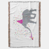 Elephant Partding - Dieren met een partij Deken (Voorkant Verticaal)