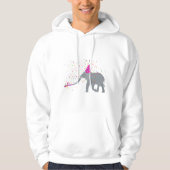 Elephant Partding - Dieren met een partij Hoodie (Voorkant)
