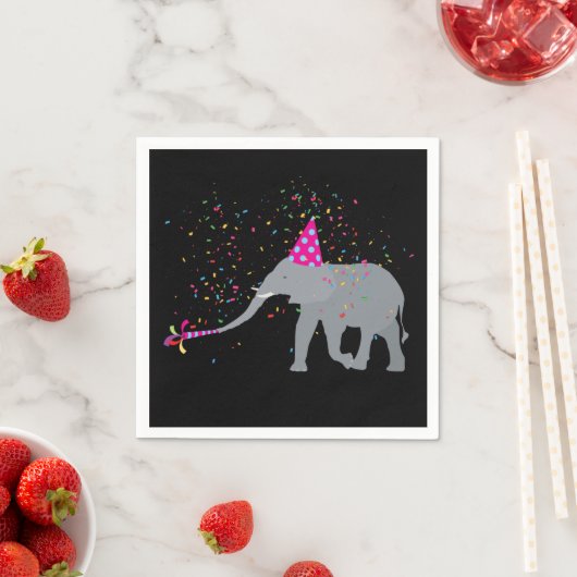 Elephant Partding - Dieren met een partij Servet (Insitu)