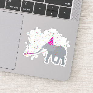 Elephant Partding - Dieren met een partij Sticker