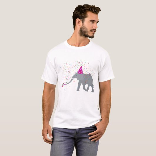 Elephant Partding - Dieren met een partij T-shirt (Voorkant volledig)